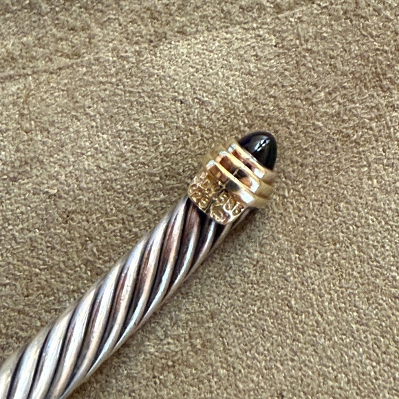 David Yurman Classic Cable Bracelet with Black Onyx, 5mm - Picture 6 of 7